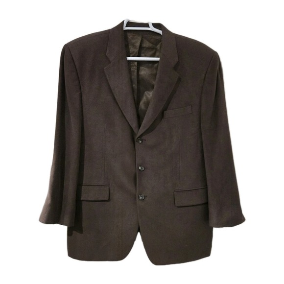 Ralph Ralph LaurenVTG 90s Brown Blazer Jacket 46R Union Made Classic